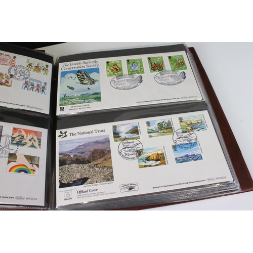 353 - Collection of first day cover stamps across five albums covering a wide range of subjects together w... 