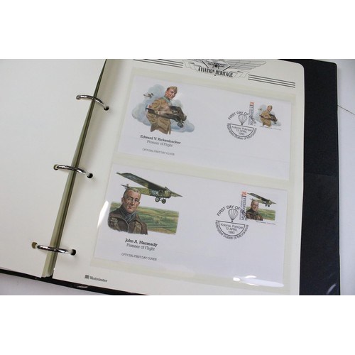 298 - Collection of ephemera to include two albums of Aviation Heritage first day covers including 75th an... 