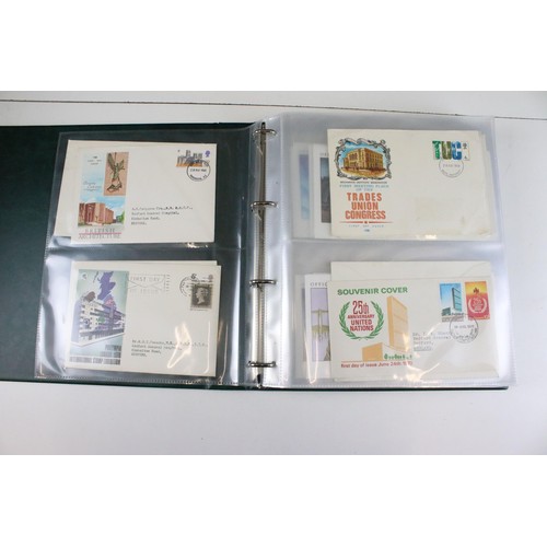 305 - Stamps - album of First Day Covers, subjects include World War II, Channel Islands and others