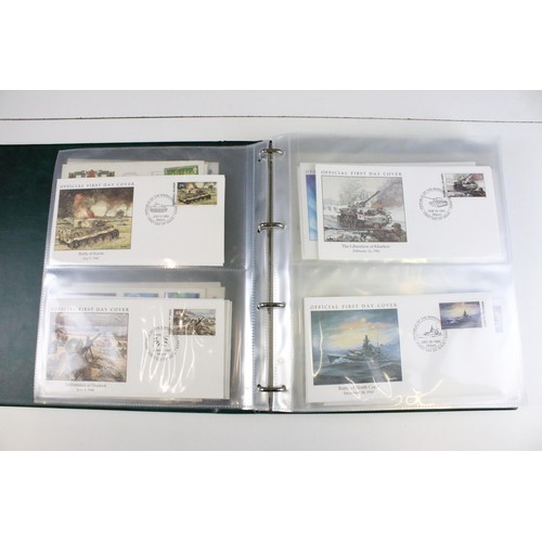 305 - Stamps - album of First Day Covers, subjects include World War II, Channel Islands and others