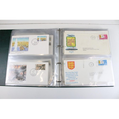 305 - Stamps - album of First Day Covers, subjects include World War II, Channel Islands and others