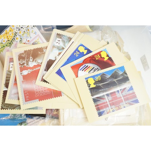 357 - Collection of mostly PHQ postcards, complete with associated including franked stamps.