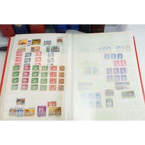 359 - Collection of worlds stamps and first day covers across nine albums to include 20th Century commonwe... 