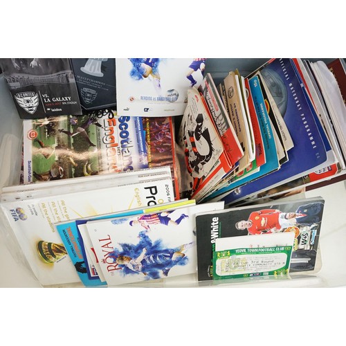 361 - Collection of assorted football programmes from the 1960s onwards to include FA cup finals, internat... 