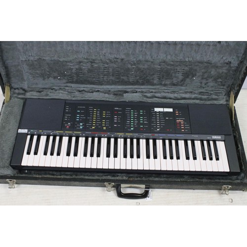 455 - Yamaha PSR-70 piano keyboard set within a fitted case.