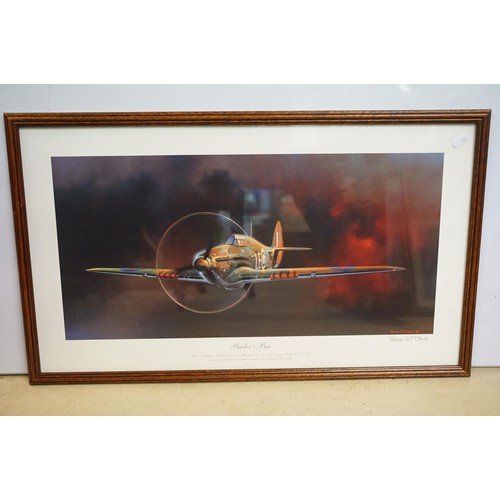 466 - Collection of aviation related prints to include a series of unframed RAF plane prints including a s... 