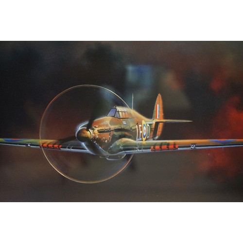 466 - Collection of aviation related prints to include a series of unframed RAF plane prints including a s... 