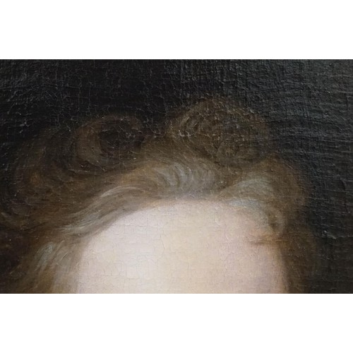 500 - English school, portrait of Lady Christian Carnegie, oil on canvas, titled upper left, 74 x 60.5cm, ... 