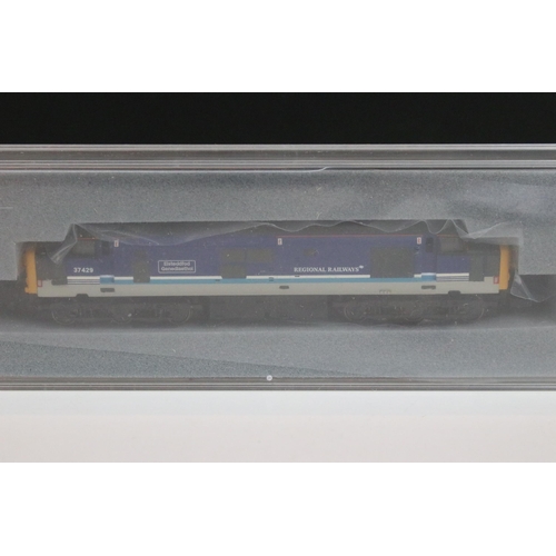 19 - Three boxed / cased Graham Farish N gauge locomotives to include 371155 Class 37/4 37417 Highland Re... 