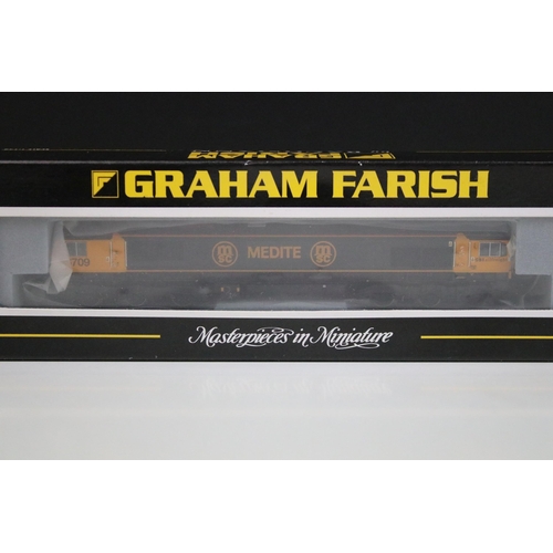 20 - Three boxed / cased Graham Farish N gauge locomotives to include 371251 Class 50 50004 Diesel St Vin... 