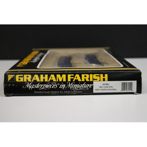 26 - Boxed Graham Farish N gauge 371551 158 2 Car DMU First Northwestern set