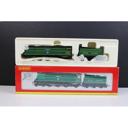 4 - Two boxed Hornby OO gauge Super Detail locomotives to include R2230 LMS 4-6-2 Duchess Class Duchess ... 