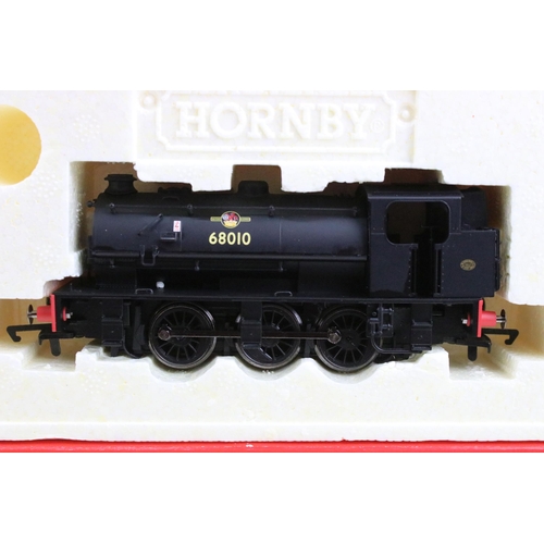 5 - Six boxed Hornby OO gauge locomotives to include R2855 BR 0-6-0ST Class J94 68010, R2597 Class 0F 0-... 