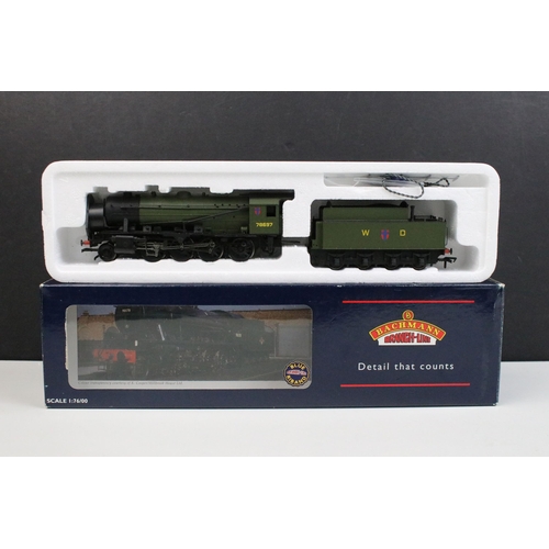 8 - Six boxed Bachmann OO gauge locomotives to include 31-203 Rebuilt Patriot 45528 REME BR green emblem... 