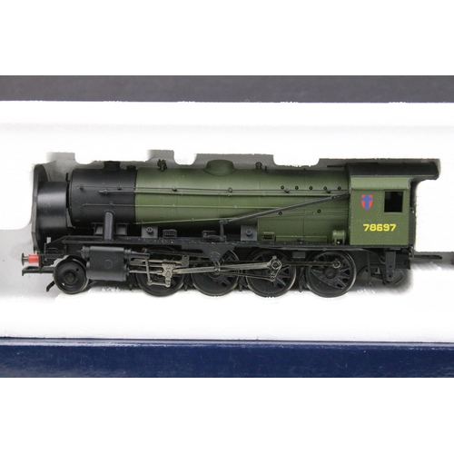 8 - Six boxed Bachmann OO gauge locomotives to include 31-203 Rebuilt Patriot 45528 REME BR green emblem... 