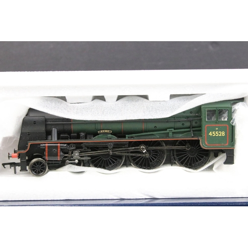 8 - Six boxed Bachmann OO gauge locomotives to include 31-203 Rebuilt Patriot 45528 REME BR green emblem... 