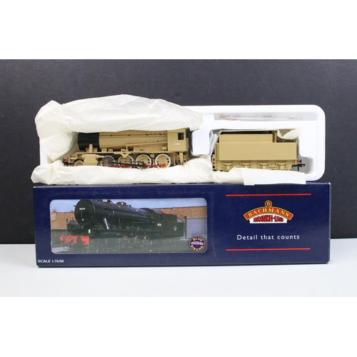 8 - Six boxed Bachmann OO gauge locomotives to include 31-203 Rebuilt Patriot 45528 REME BR green emblem... 