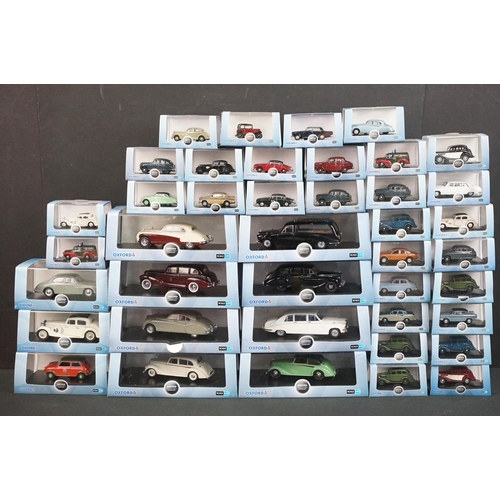 100 - 41 Boxed / Cased Oxford Diecast Automobile Company diecast models, all ex