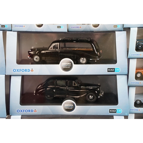 100 - 41 Boxed / Cased Oxford Diecast Automobile Company diecast models, all ex
