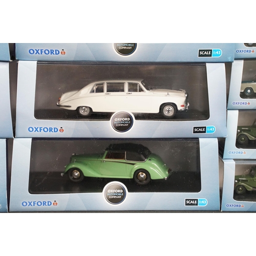 100 - 41 Boxed / Cased Oxford Diecast Automobile Company diecast models, all ex