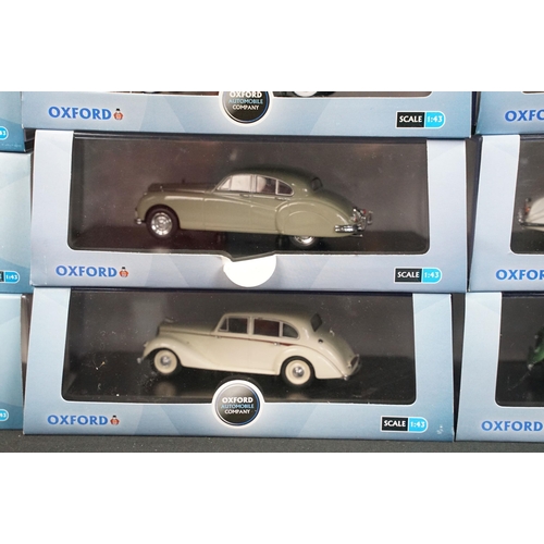 100 - 41 Boxed / Cased Oxford Diecast Automobile Company diecast models, all ex