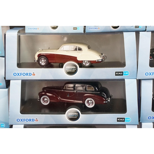 100 - 41 Boxed / Cased Oxford Diecast Automobile Company diecast models, all ex