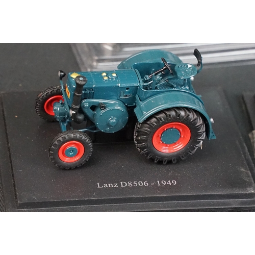106 - 34 Boxed / cased Hatchette diecast model tractors, all variants, ex