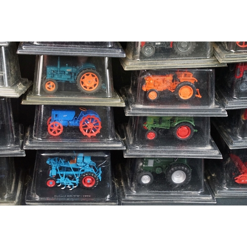 106 - 34 Boxed / cased Hatchette diecast model tractors, all variants, ex