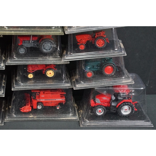 106 - 34 Boxed / cased Hatchette diecast model tractors, all variants, ex