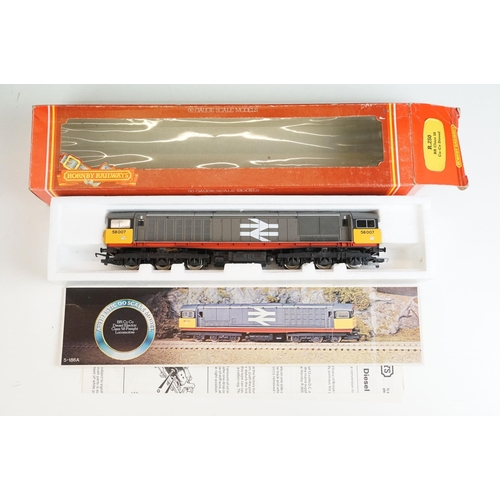 31 - Four boxed Hornby OO gauge locomotives to include R2646 BR Railfreight Co Co Diesel Electric Class 5... 