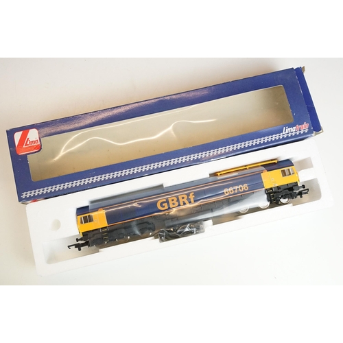 32 - Four boxed OO gauge locomotives to include Lima Train L204943 Diesel locomotive Class 66706 GBR, 2 x... 