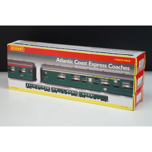 37 - Boxed Hornby OO gauge R4140 Atlantic Coast Express Coaches Pack, complete