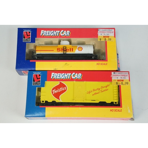 47 - Boxed Life Like Trains HO gauge 6900 AUST GM Locomotive plus 22 x boxed HO gauge items of rolling st... 