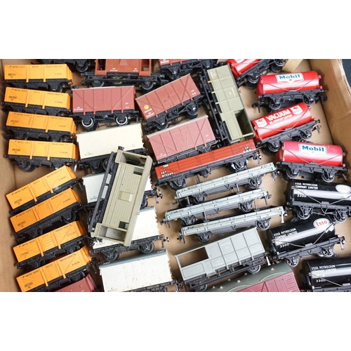 56 - Around 70 Hornby Dublo items of rolling stock to include 7 x boxed examples, plus 2 x footbridges, 3... 