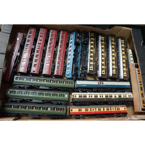 57 - Around 90 OO / HO gauge items of rolling stock featuring coaches, tankers and wagons including Lima,... 