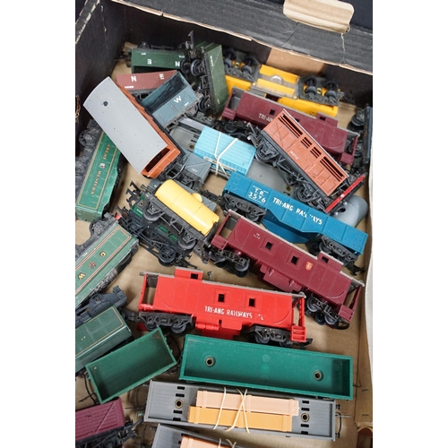 57 - Around 90 OO / HO gauge items of rolling stock featuring coaches, tankers and wagons including Lima,... 