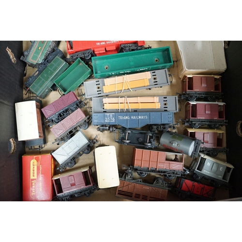 57 - Around 90 OO / HO gauge items of rolling stock featuring coaches, tankers and wagons including Lima,... 