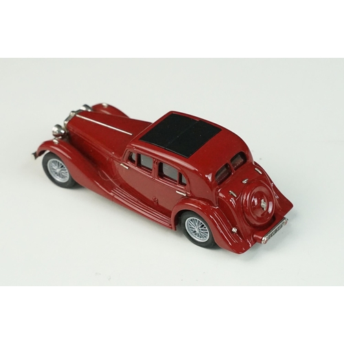 76 - Two boxed 1/43 Lansdowne Models white metal models to include LDM 53 1936-39 MG SA Saloon maroon and... 
