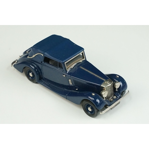 76 - Two boxed 1/43 Lansdowne Models white metal models to include LDM 53 1936-39 MG SA Saloon maroon and... 