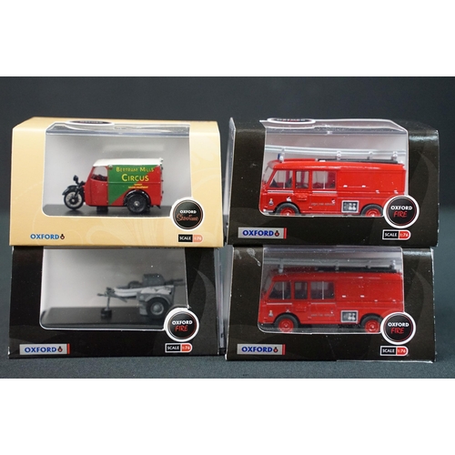 80 - 29 Cased / boxed Oxford Diecast models to include 9 x Showtime, 3 x Coca Cola, 10 x Fire, 4 x Haulag... 