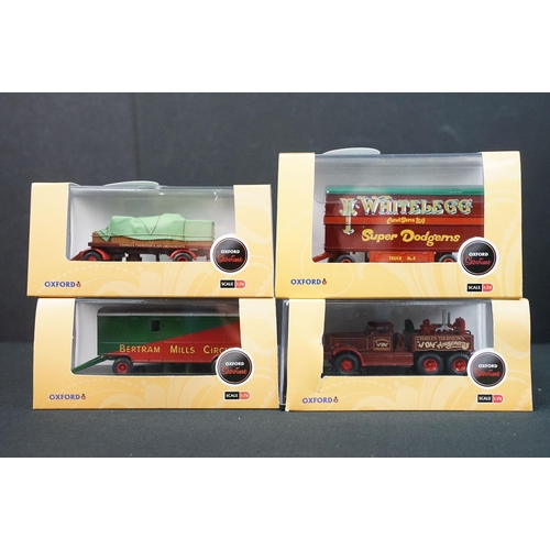 80 - 29 Cased / boxed Oxford Diecast models to include 9 x Showtime, 3 x Coca Cola, 10 x Fire, 4 x Haulag... 