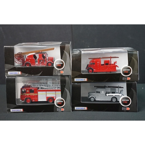 80 - 29 Cased / boxed Oxford Diecast models to include 9 x Showtime, 3 x Coca Cola, 10 x Fire, 4 x Haulag... 