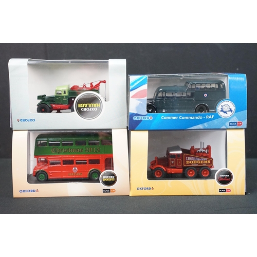 80 - 29 Cased / boxed Oxford Diecast models to include 9 x Showtime, 3 x Coca Cola, 10 x Fire, 4 x Haulag... 