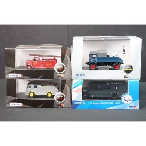 80 - 29 Cased / boxed Oxford Diecast models to include 9 x Showtime, 3 x Coca Cola, 10 x Fire, 4 x Haulag... 
