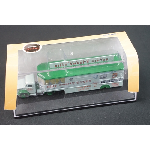 80 - 29 Cased / boxed Oxford Diecast models to include 9 x Showtime, 3 x Coca Cola, 10 x Fire, 4 x Haulag... 