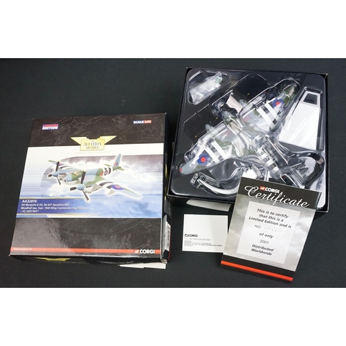 81 - Five boxed 1/72 Corgi Aviation Archive diecast models to include AA32311 BAC Lightning F.Mk 6 XR770 ... 