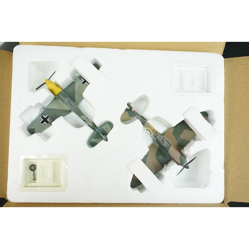 85 - 18 Boxed diecast & plastic model planes to include Dragon, Collectors Aircraft Models, WM, Herpa, Bo... 