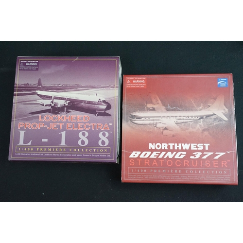 85 - 18 Boxed diecast & plastic model planes to include Dragon, Collectors Aircraft Models, WM, Herpa, Bo... 