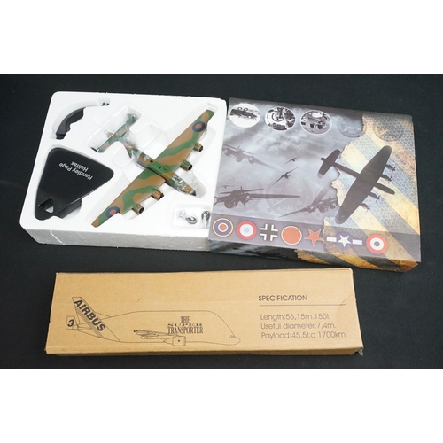 85 - 18 Boxed diecast & plastic model planes to include Dragon, Collectors Aircraft Models, WM, Herpa, Bo... 