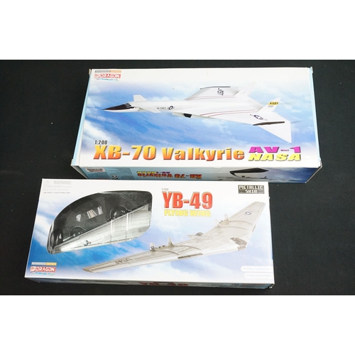 85 - 18 Boxed diecast & plastic model planes to include Dragon, Collectors Aircraft Models, WM, Herpa, Bo... 